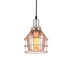 Lustre Pendente Taschibra Aro 160 E27 Bivolt âmbar
