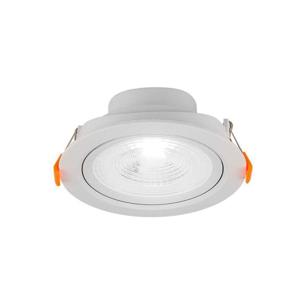 Spot De Led Blumenau Slim Redondo 6w Bivolt 6500k Luz Branca