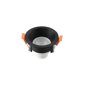 Spot De Led Recuado Blumenau Slim 6w Redondo Preto Bivolt 6500k Luz Branca