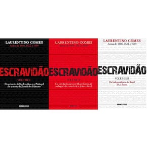 Kit 3 Livros Laurentino Gomes Escravidao