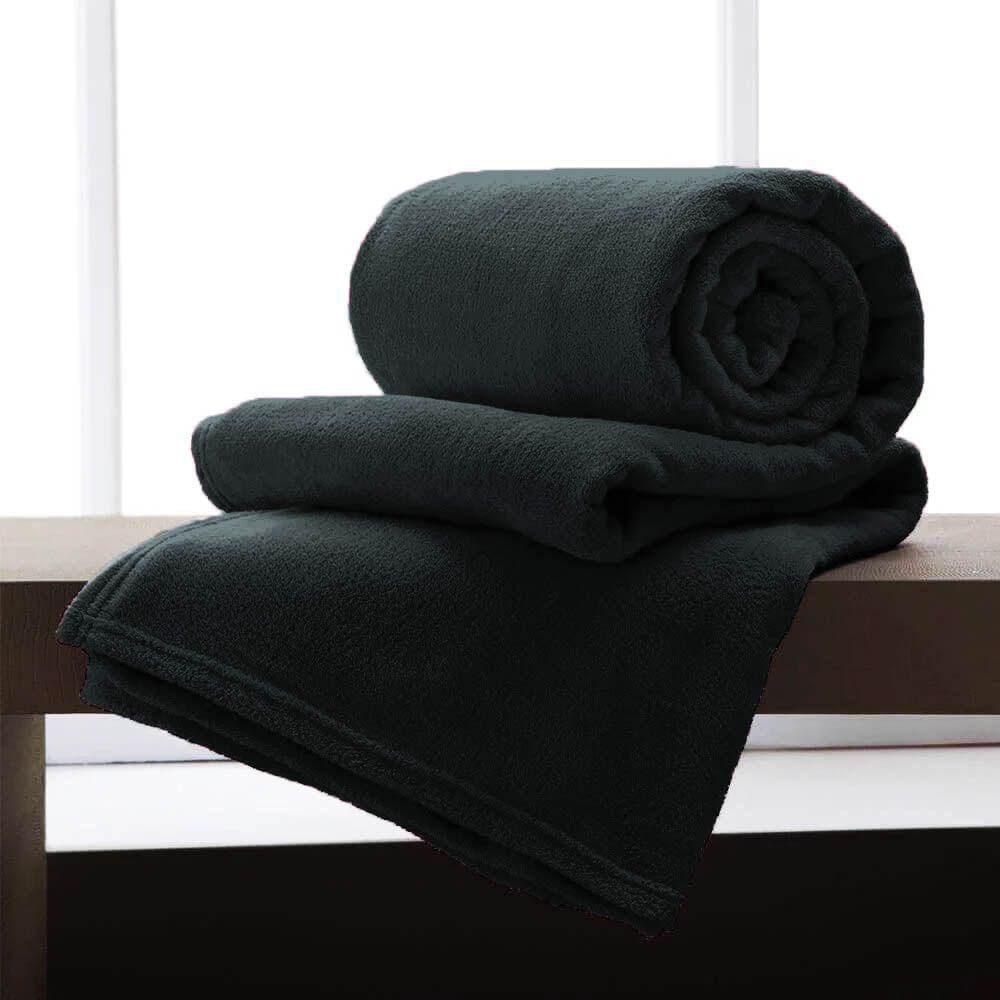 Manta de Microfibra Queen Andreza Prata 2,20m x 2,40m