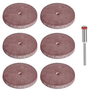 Kit 6 Roda De Borracha Haste 3Mm Grosso Polir Micro Retífica
