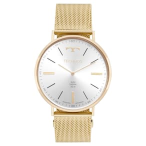 Relógio Technos Masculino Ref: 2025Ltz/1C Slim Mesh Dourado