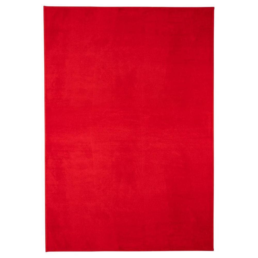 Tapete Carino Cor 06 Vermelho 1,60 Redondo