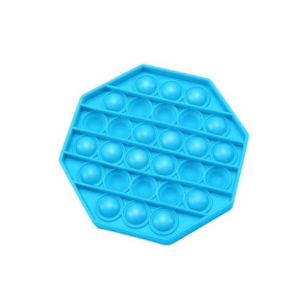 Brinquedo Pop It Fura Bolha Octógono Toyng Ref.44043 Azul