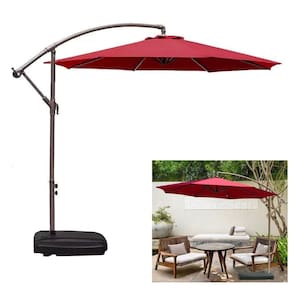 Ombrelone Com Base 55L Lateral Suspenso Para Piscina Jardim Mali - AMZ