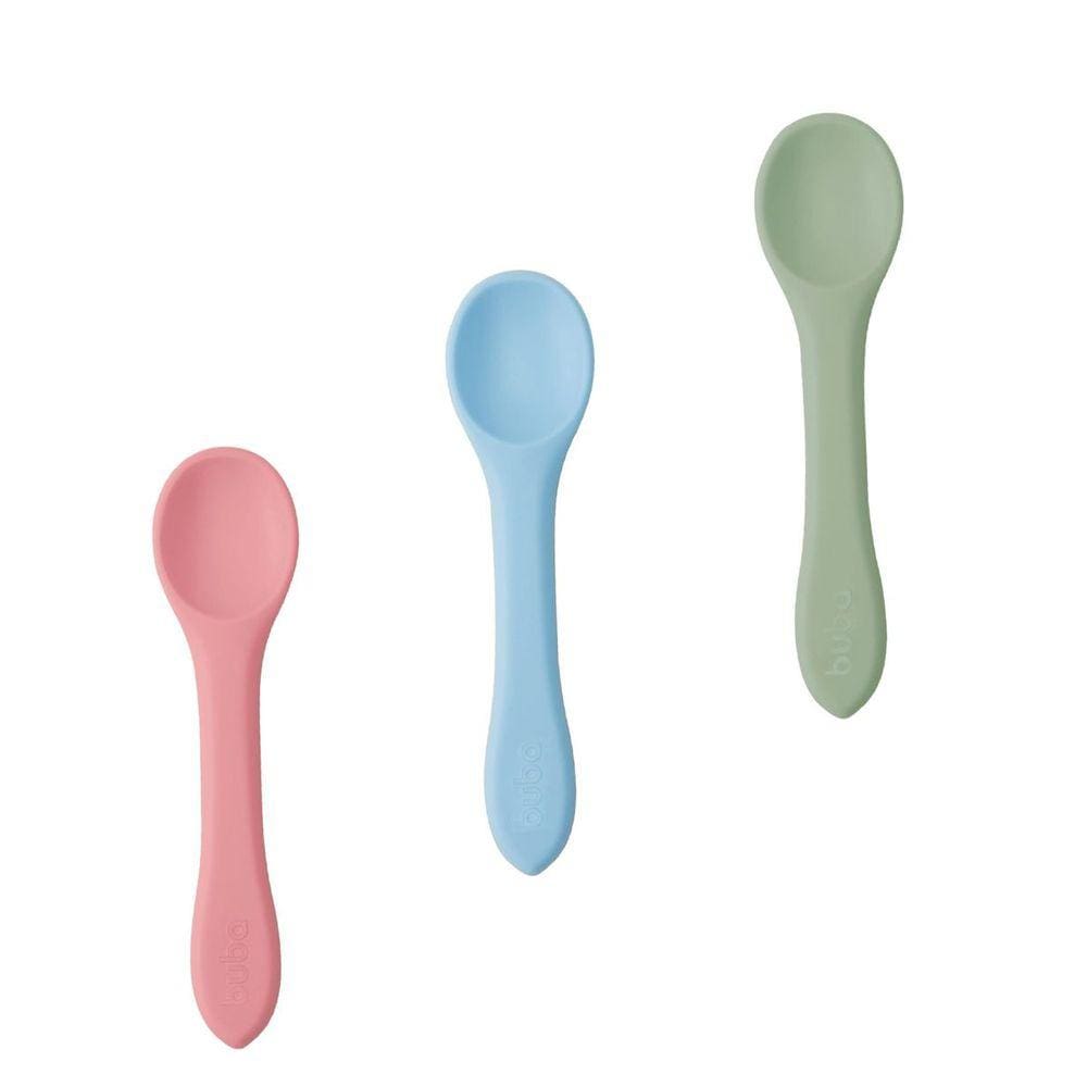 Colherzinha de Bebê Silicone Free BPA Infantil Buba