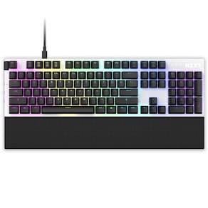 Teclado Gamer Mecânico Function NZXT RGB Switch Red Us Branco- KB-1FSUS-WR