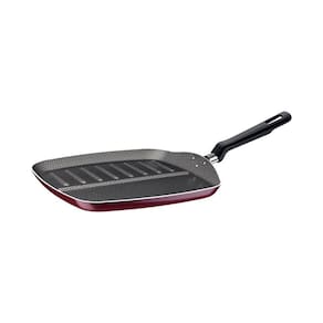 Panela Bistequeira Alumínio 26cm 1,0l Tramontina Grill Chapa Vermelha