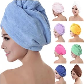 Kit 10 Toalhas De Cabelo Banho, Toalha Grossa Mágica Para Secar Cabelo De Microfibra Grossa Touca Pós Banho