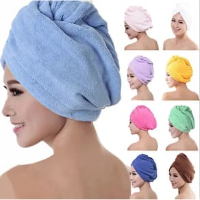 Kit 50 Toalhas Grossa Mágica Para Cabelo Secar Rápido Touca Banho