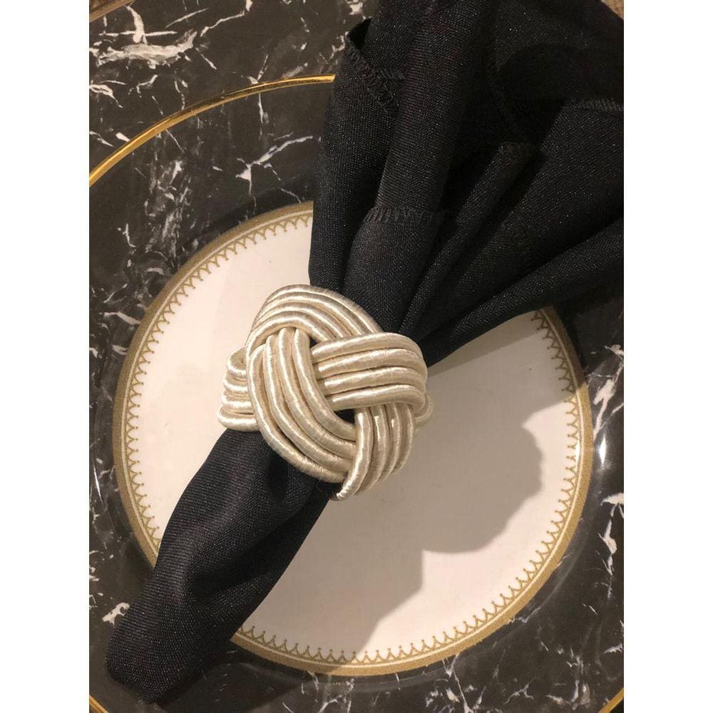 Anel de Guardanapo 4 Pcs Traccia Champagne