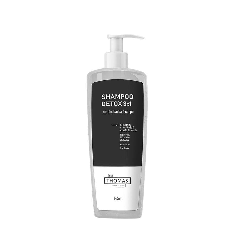Shampoo Detox 3 Em 1 Mr.Thomas 240Ml - Labotrat