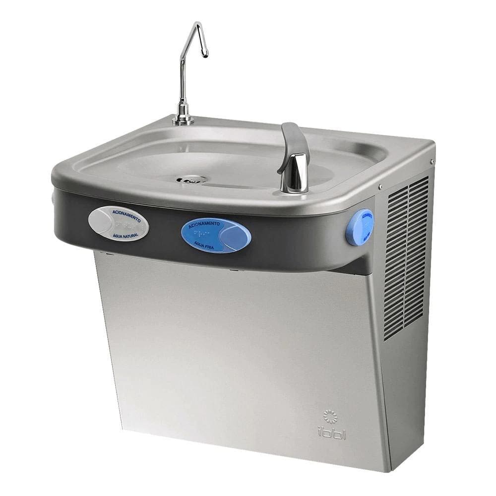 Bebedouro Purificador Refrigerado Pdf300 2 Torneiras Prata 127V - Ibbl