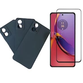 Capa Capinha + Pelicuda 3D Para Moto G04 Preto