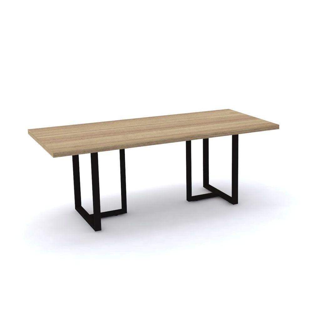 Mesa De Reunião Retangular Pandin Pe40tub - Naturalle