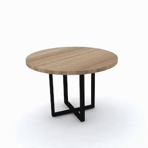 Mesa De Reunião Redonda Pandin Pe40tub - Naturalle