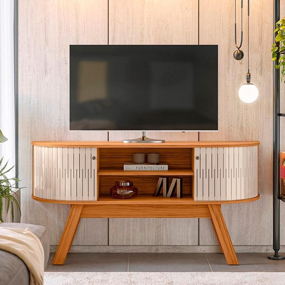 Bancada 02 Portas Atlanta Naturale Off White Madetec