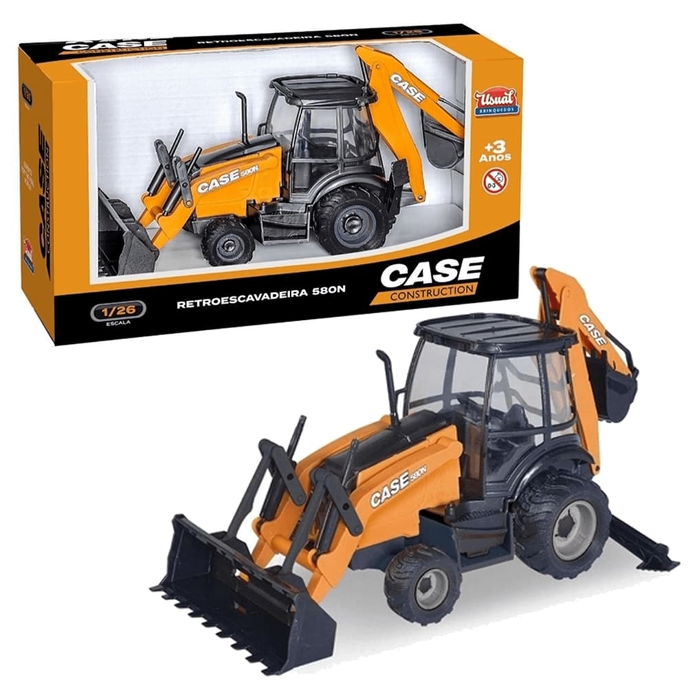 Brinquedo Case Retroescavadeira 58ON Construction Usual