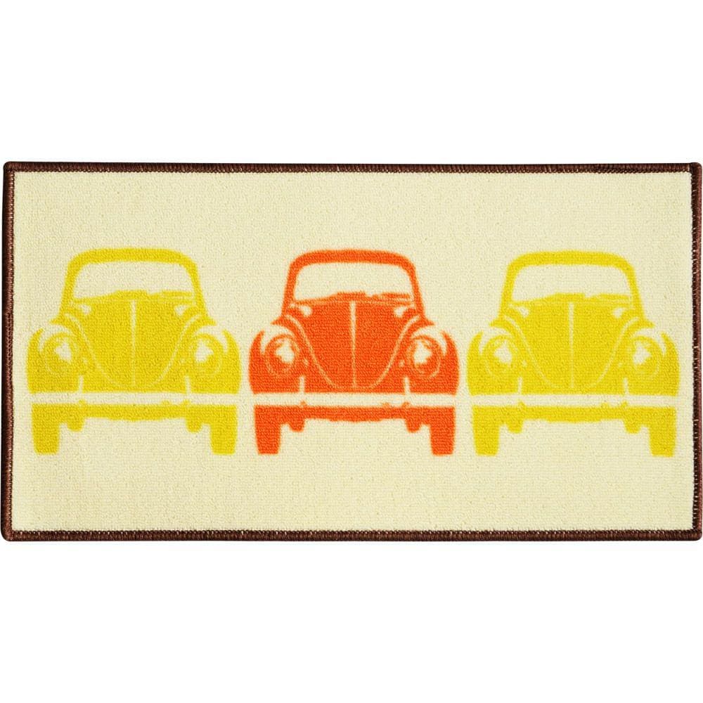 Tapete de Porta Capacho Vizapi Viena Fusca 33X60Cm Multicolorido