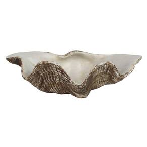 Escultura Decorativa Concha em Resina 25cm SS0272 BTC