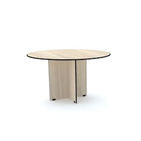 Mesa De Reunião Redonda Pandin Maxxi - Nogueira/Preto