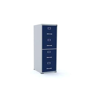 Arquivo 4 Gavetas Pandin Maxxi - Azul/Cinza