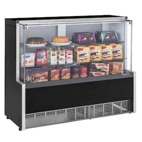 Expositora Neutra Aurora Mpna-140r Preto Vidro Reto Bivolt Gelopar