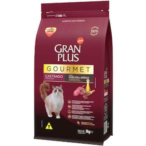 Gran Plus Gourmet Gatos Ad. Castr. Ovelha 3 Kg