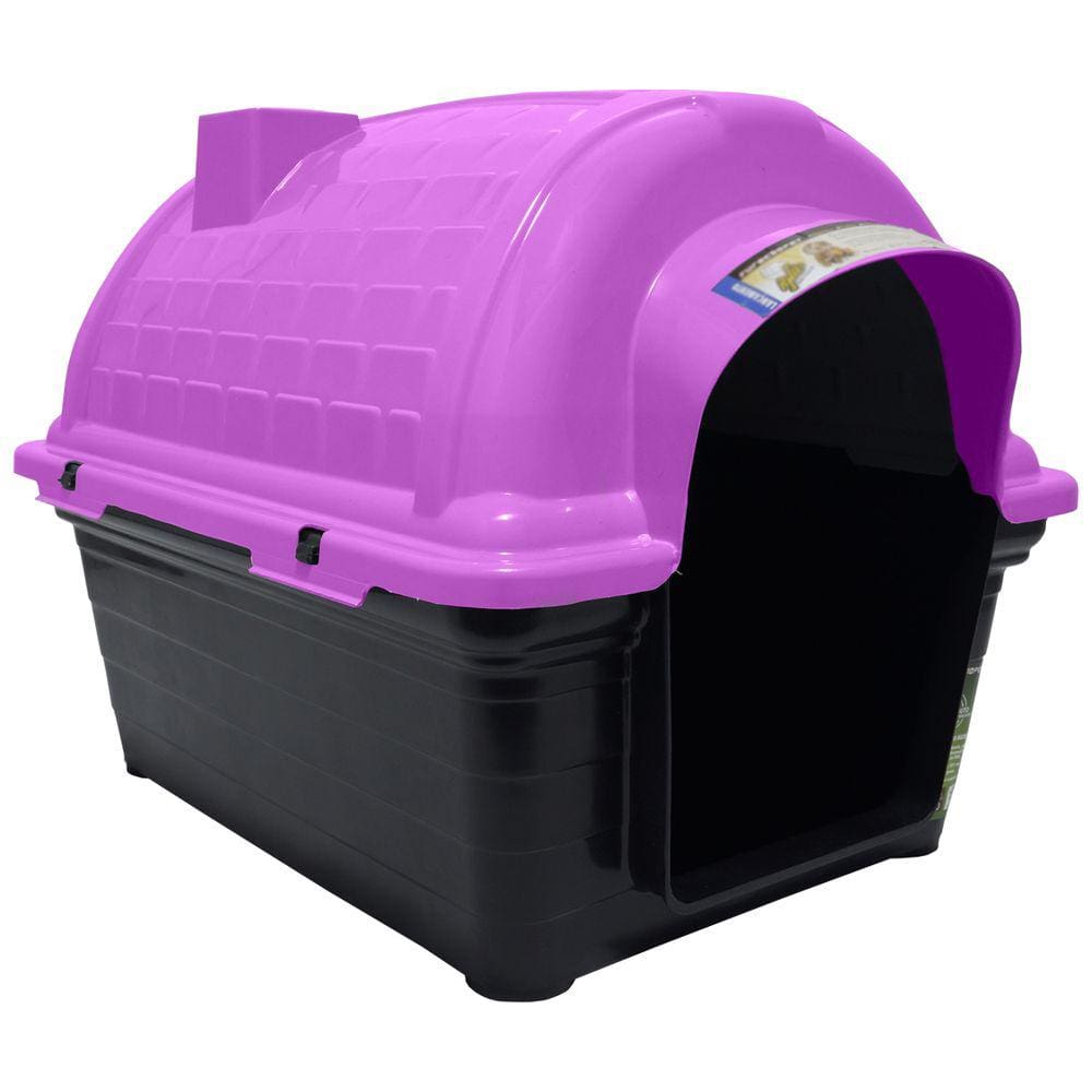 Casinha de Cachorro Cão e Gato Plástica Iglu Número 1 Porte Pequeno Furacão Pet N1,0