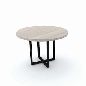 Mesa De Reunião Redonda Pandin Pe40tub - Nogueira