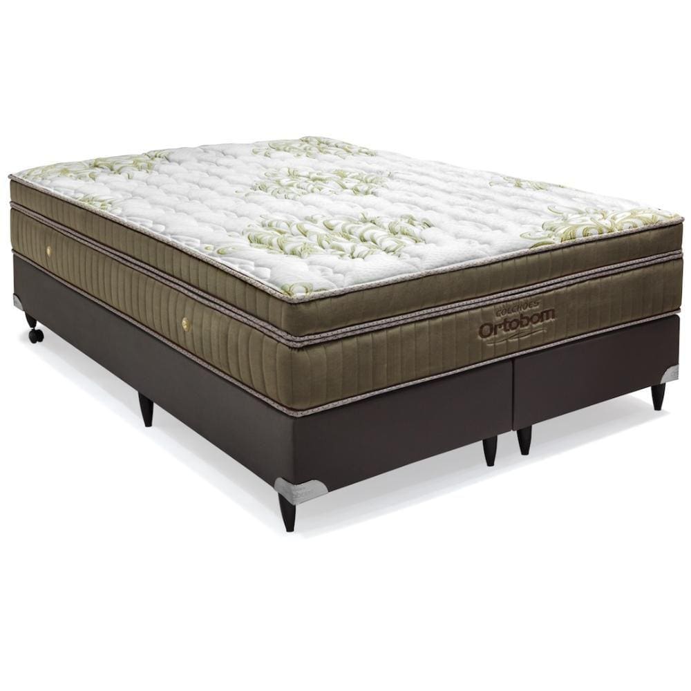 Cama box e Colchão Gold Ultra Super King (193x203)- Ortobom