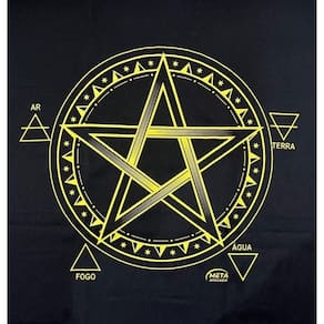 Toalha Pentagrama Tecido Jogo Cartas Tarot - Selecione A Cor