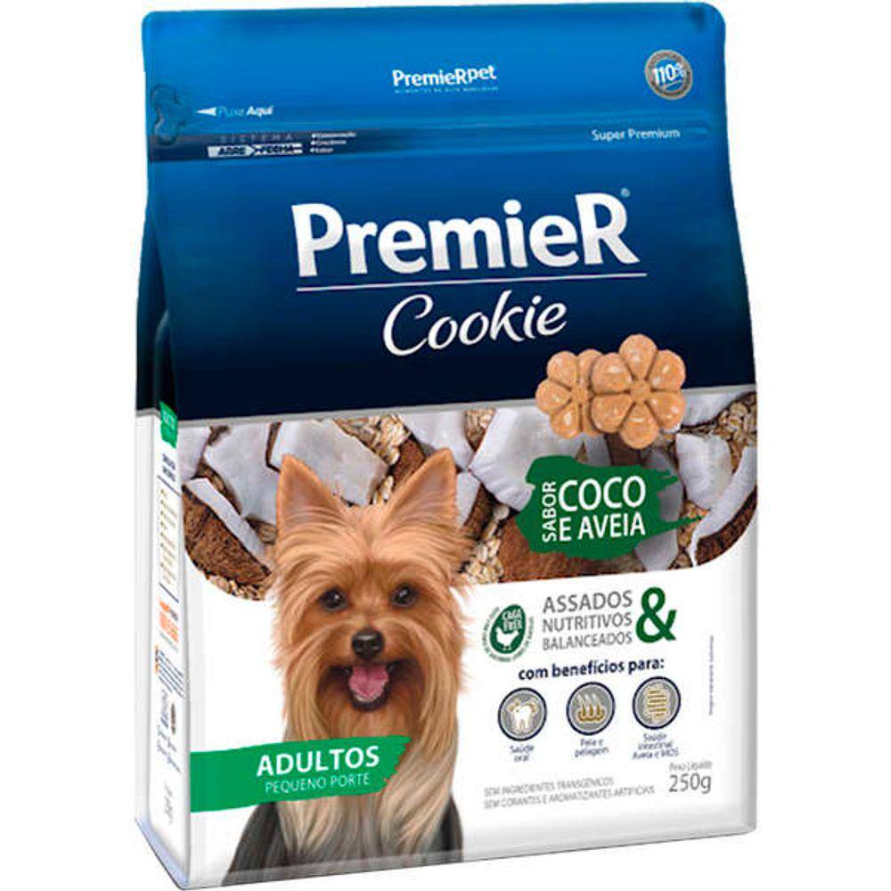 Premier Cookie Caes Ad. Coco e Aveia 250g
