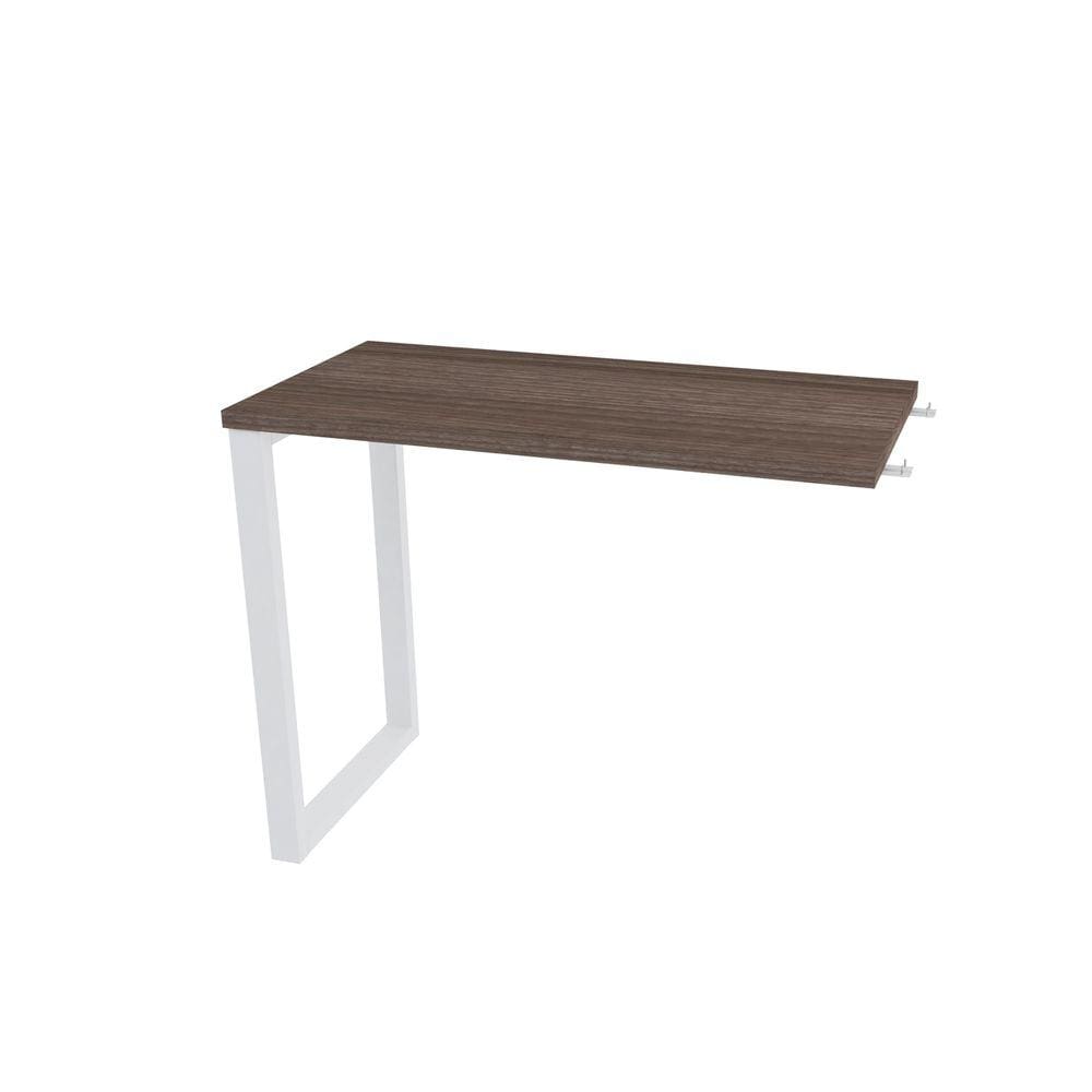 Mesa Complemento 90X45 Pandin P25tub - Walnut/Branco