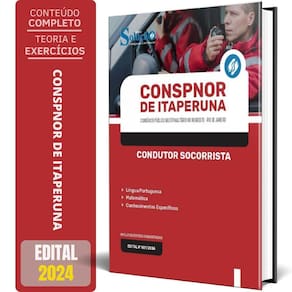 Apostila Conspnor De Itaperuna Rj 2024 - Condutor Socorrista