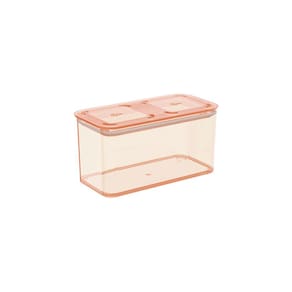 Pote Retangular Hermético Coza Modo Capacidade 1,3L Cor Laranja Crush