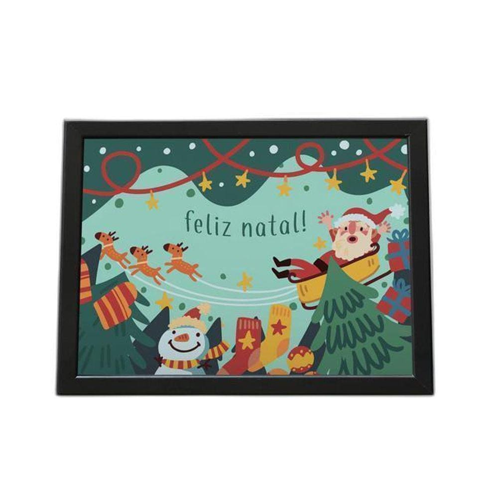 Quadro Com Moldura Feliz Natal
