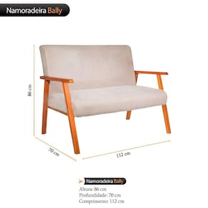 Namoradeira Decorativa Bally - WD Decor
