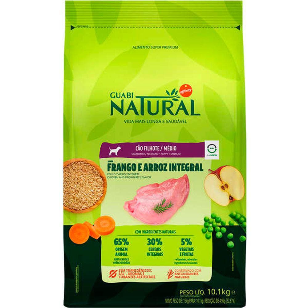 Guabi Natural Caes Fil. Médio Frango/Arroz 10,1Kg