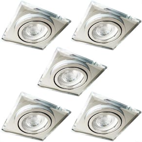 5 Spot Cristal Direcionavel Quadrado Embutido Closet Bet09
