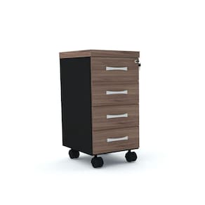 Gaveteiro Volante 4 Gavetas Pandin Pe40 - Walnut