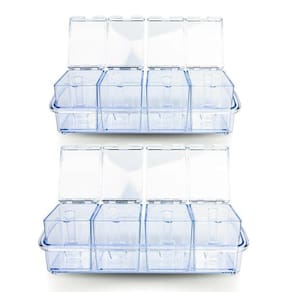Kit 2 Organizador Acrílico 8 Potes Porta Tempero
Condimento