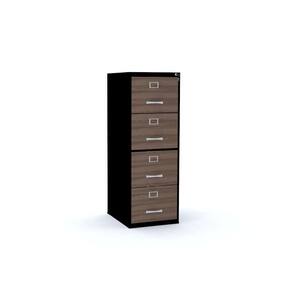 Arquivo 4 Gavetas Pandin Maxxi - Walnut/Preto