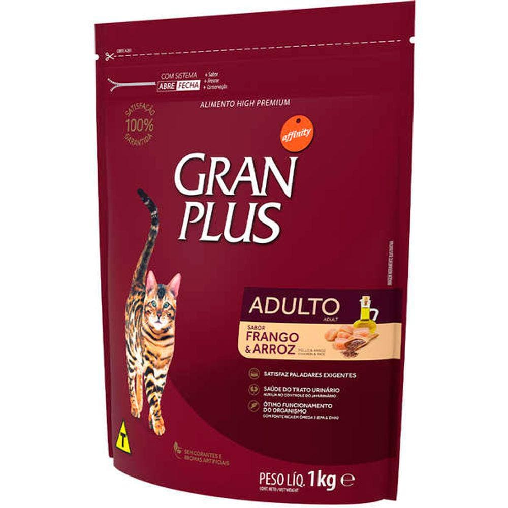 Gran Plus Gatos Ad. Frango 1 Kg