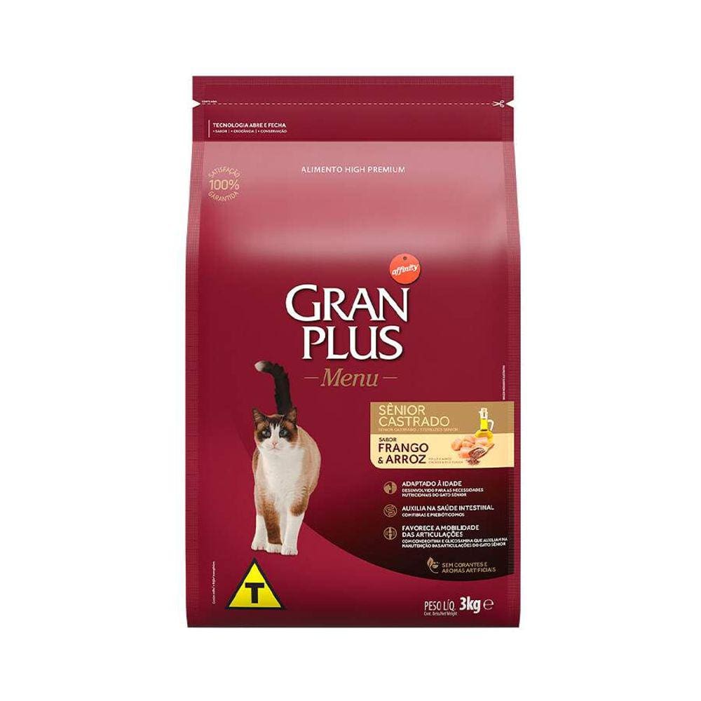 Gran Plus Gatos Ad. Castr. Senior 3Kg