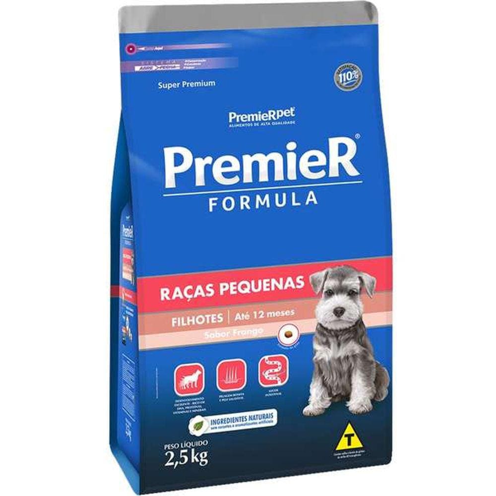 Premier Caes Filh. Raças Pequenas 2,5 Kg