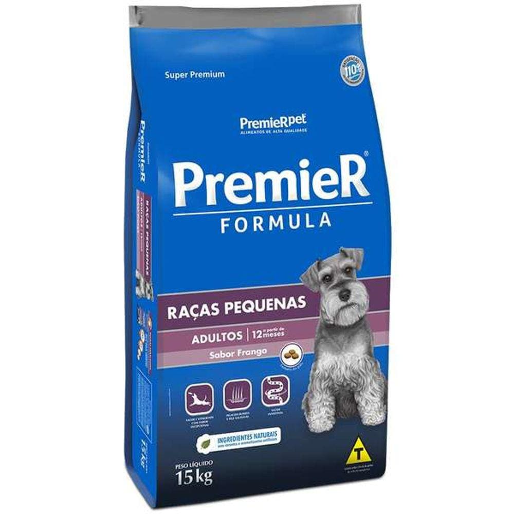 Premier Caes Ad. Raças Pequenas 15 Kg