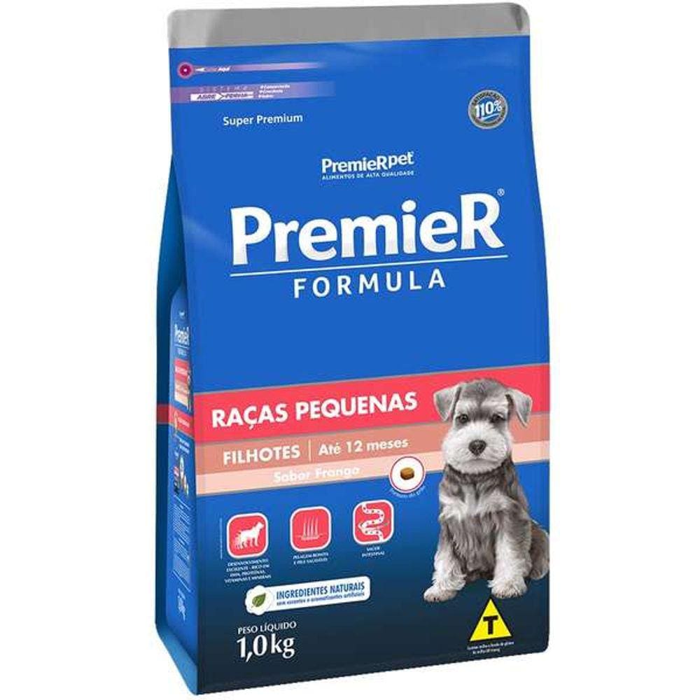 Premier Caes Fil. Raças Pequenas 1 Kg