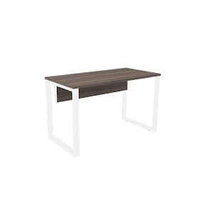 Mesa P/ Escritório 150X60 Pandin P25tub - Walnut/Branco